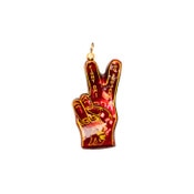 USC Trojans Cardinal Tommy Head Victory Fingers Ornament